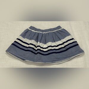 Gymboree Blue and White Ribbon Striped Skirt “Cute on the Coast” Girls Size 5